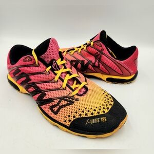 Inov 8 F LITE 182 Trail Cross Training Running Shoes Pink Yellow Black Sneaker